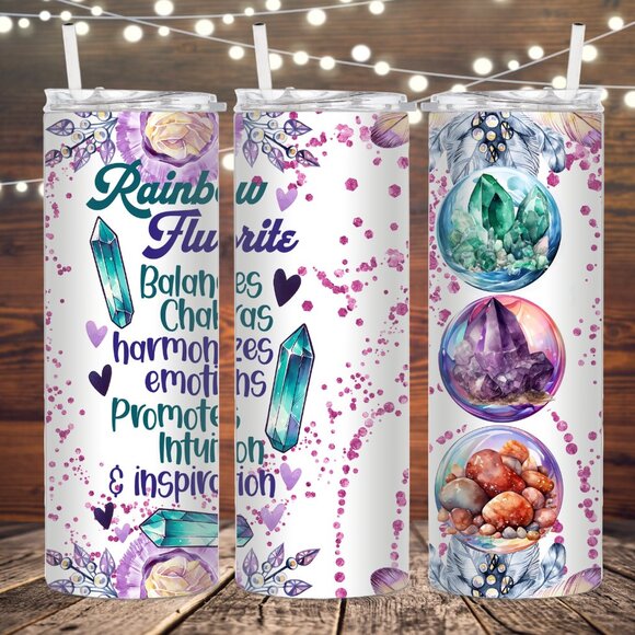 Eclectic Wallflower Other - Rainbow Fluorite Metal Insulated Tumbler